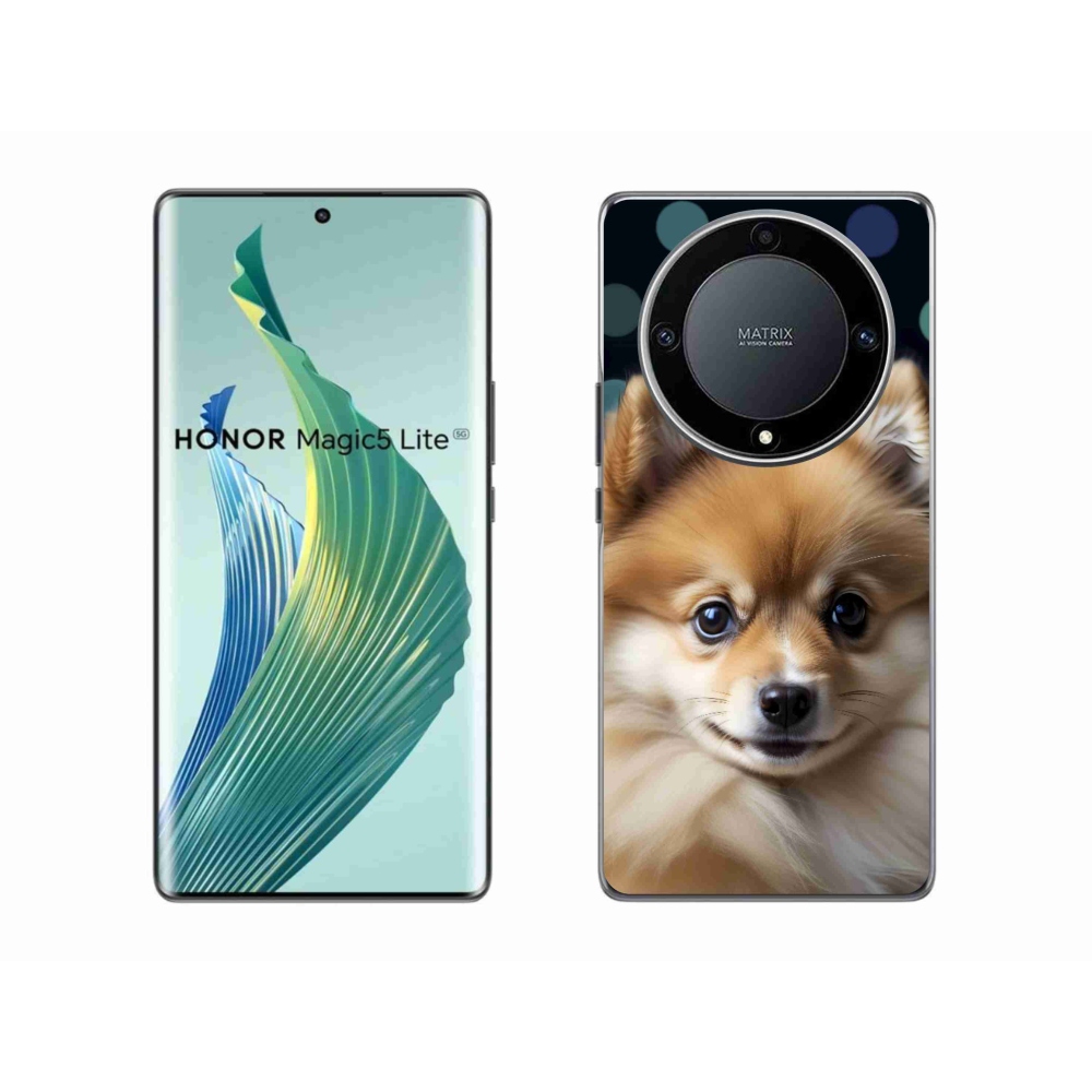 Gélový kryt mmCase na Honor Magic 5 Lite - roztomilý pomeranian