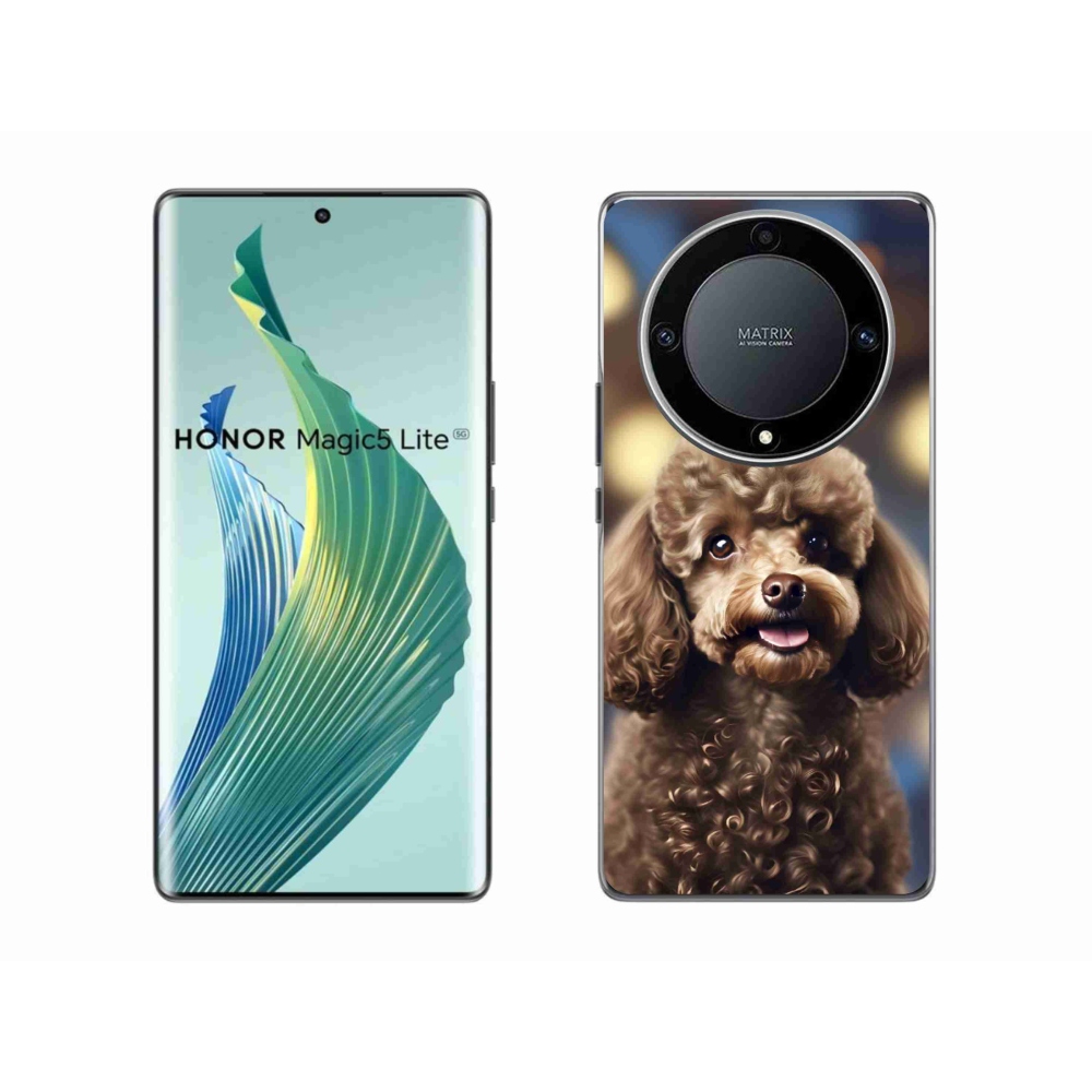 Gélový kryt mmCase na Honor Magic 5 Lite - roztomilý pudel