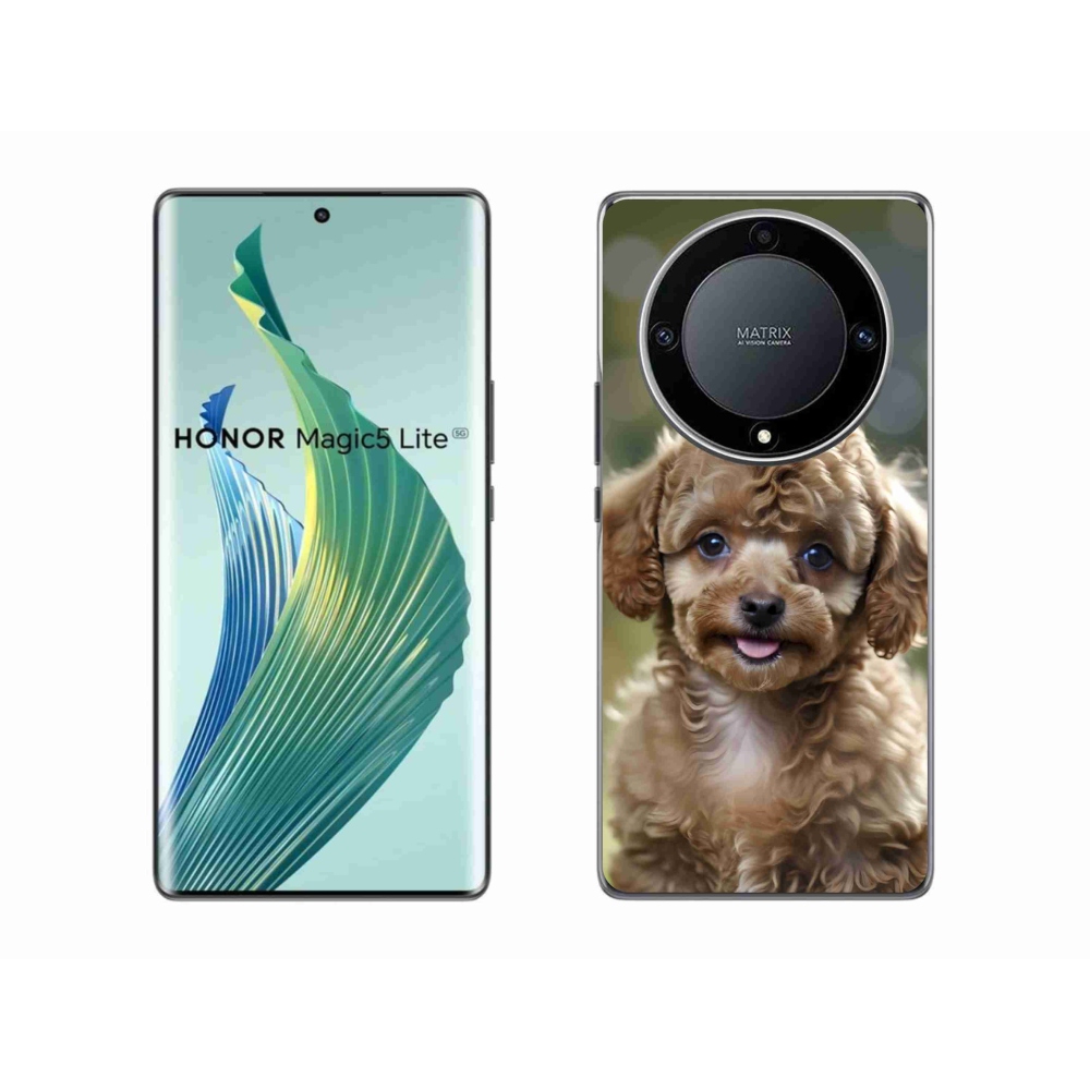 Gélový kryt mmCase na Honor Magic 5 Lite - roztomilý pudel
