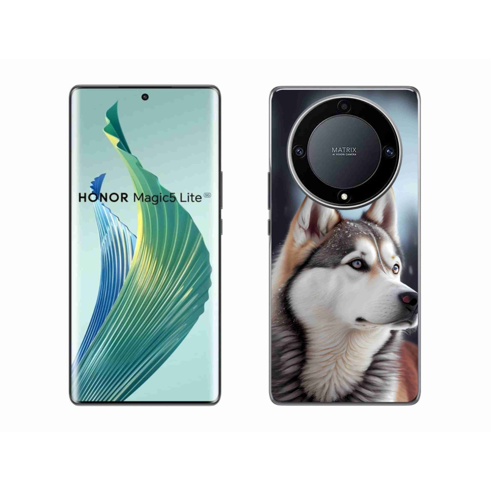Gélový kryt mmCase na Honor Magic 5 Lite - sibírsky husky