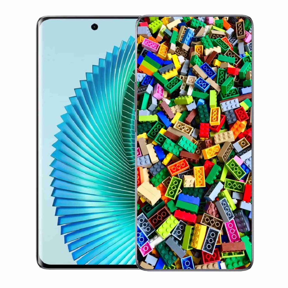 Gélový kryt mmCase na Honor Magic 6 Lite 5G - farebné stavebné kocky