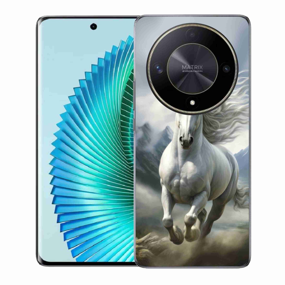 Gélový kryt mmCase na Honor Magic 6 Lite 5G - bežiaci biely kôň 3