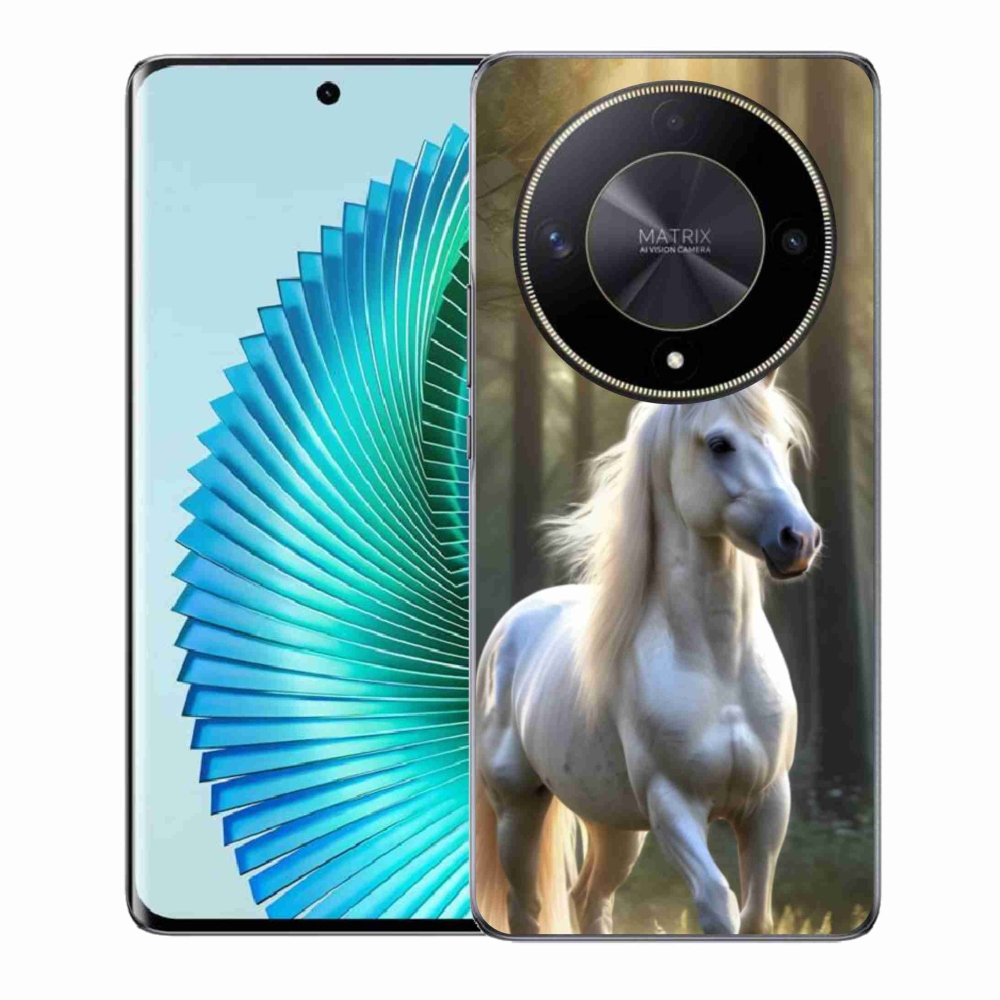 Gélový kryt mmCase na Honor Magic 6 Lite 5G - biely kôň 3