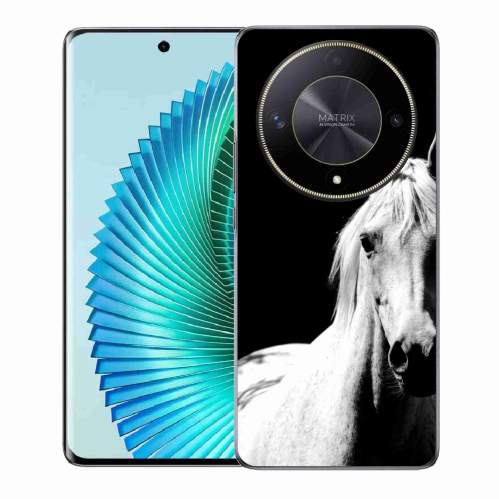 Gélový kryt mmCase na Honor Magic 6 Lite 5G - biely kôň 5