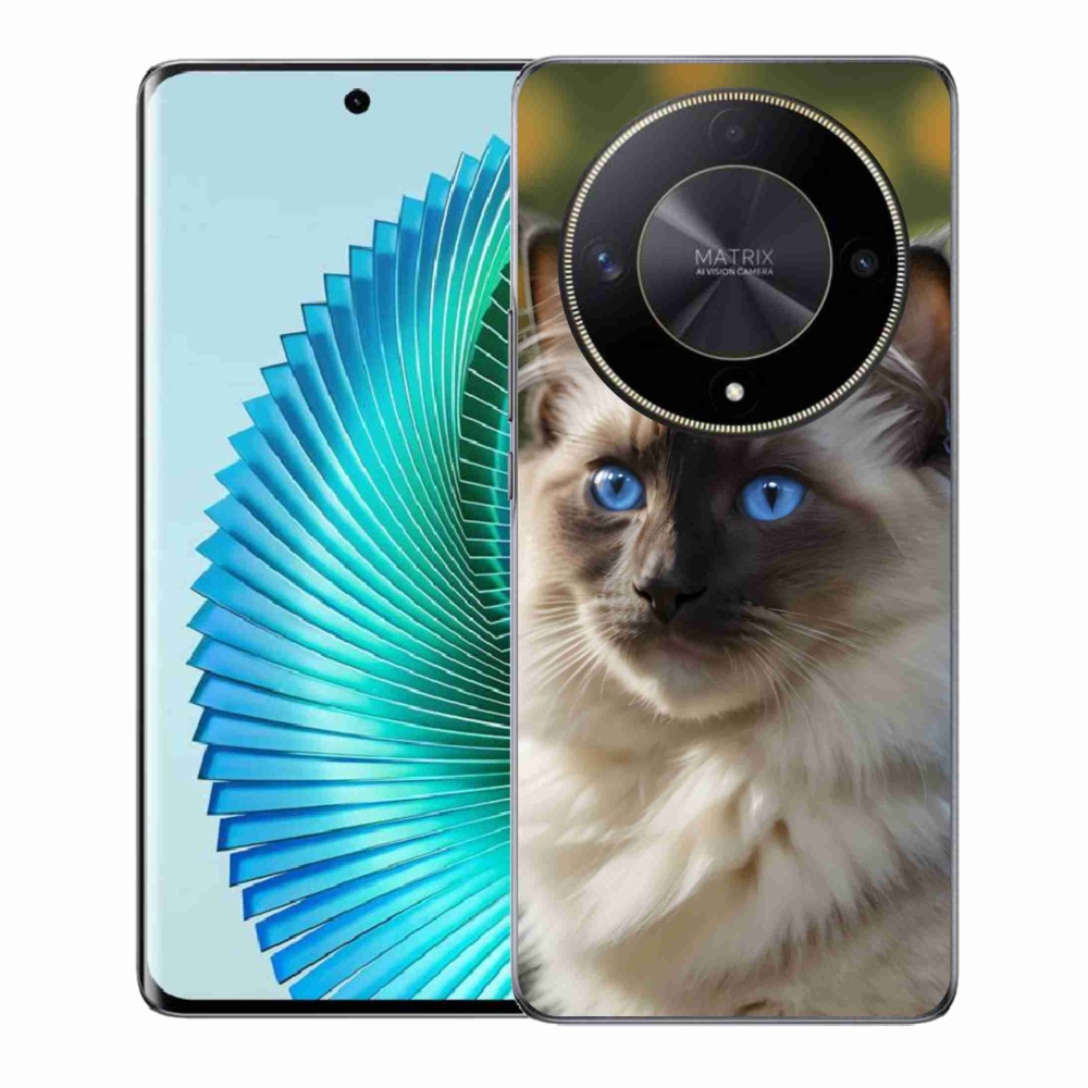 Gélový kryt mmCase na Honor Magic 6 Lite 5G - biely ragdoll
