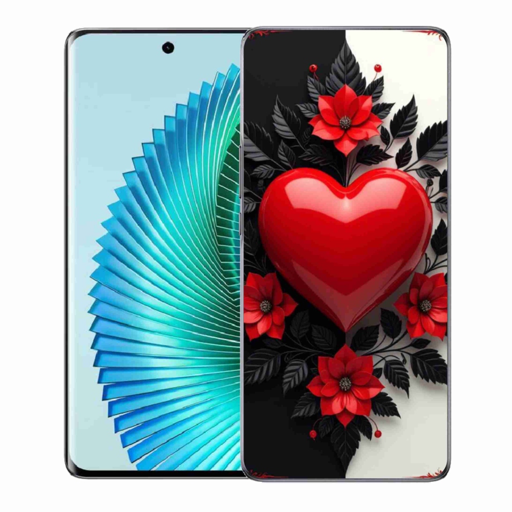 Gélový kryt mmCase na Honor Magic 6 Lite 5G - červené srdce