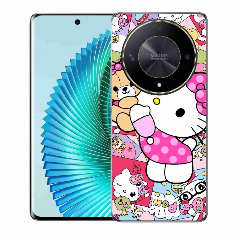 Gélový kryt mmCase na Honor Magic 6 Lite 5G - cute kitty