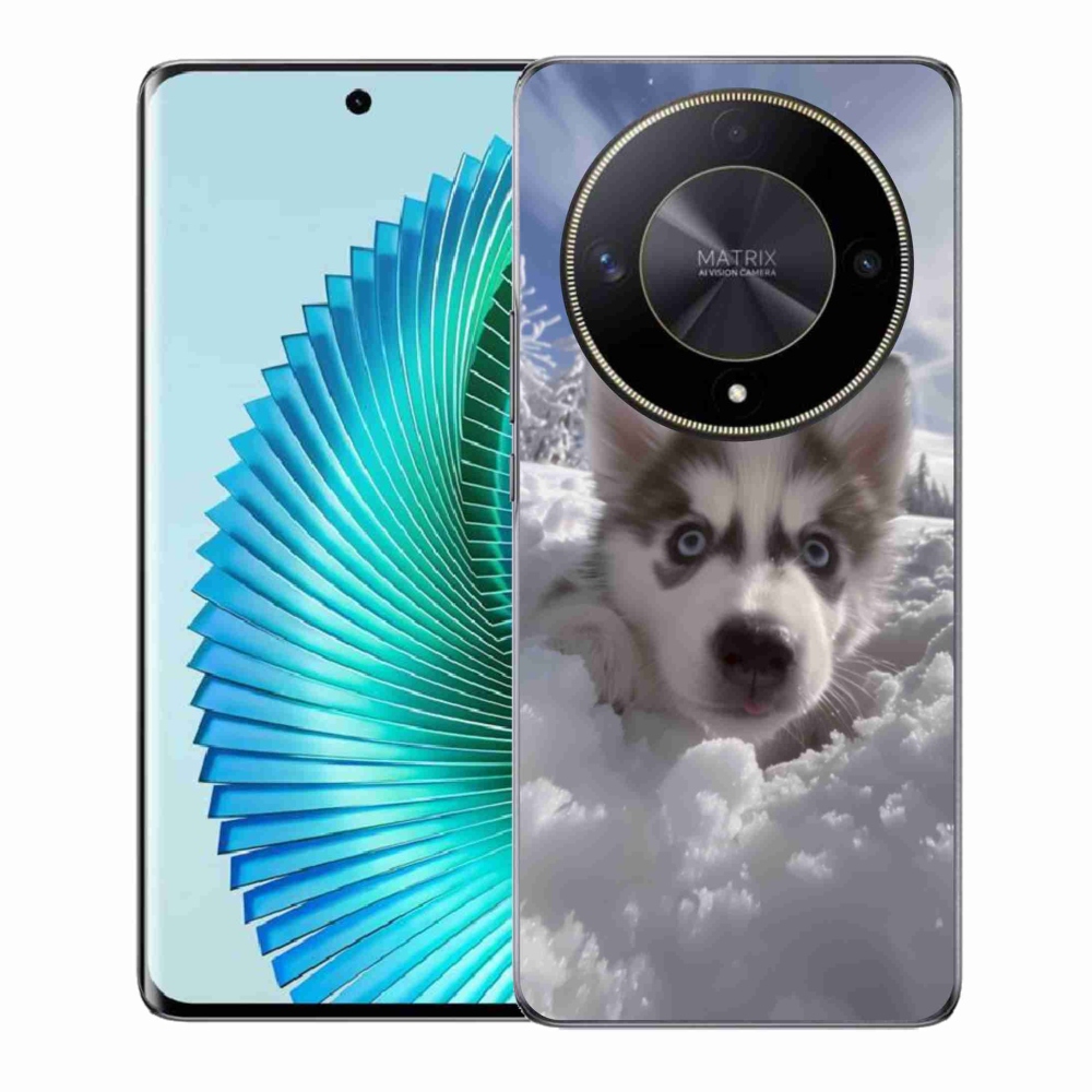 Gélový kryt mmCase na Honor Magic 6 Lite 5G - husky v snehu