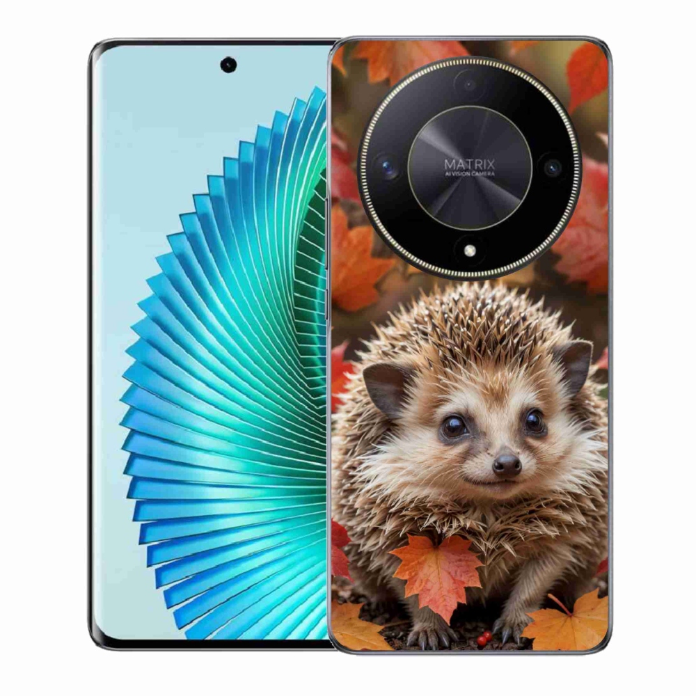 Gélový kryt mmCase na Honor Magic 6 Lite 5G - ježko v lístí