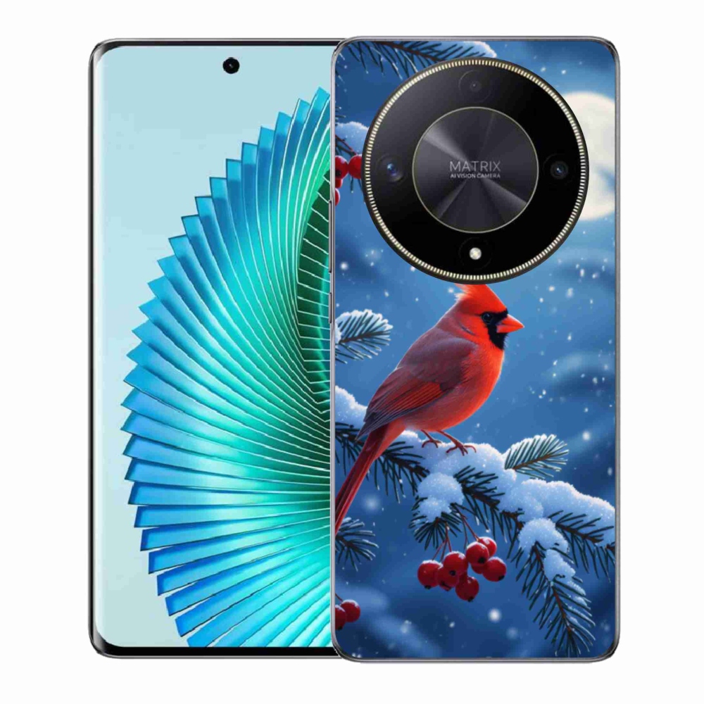 Gélový kryt mmCase na Honor Magic 6 Lite 5G - kardinál červený