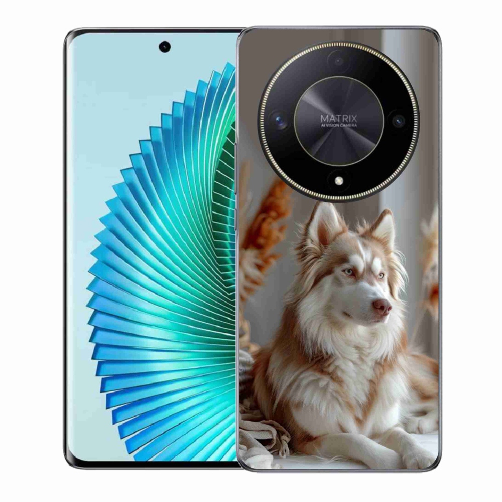 Gélový kryt mmCase na Honor Magic 6 Lite 5G - pokojný sibírsky husky