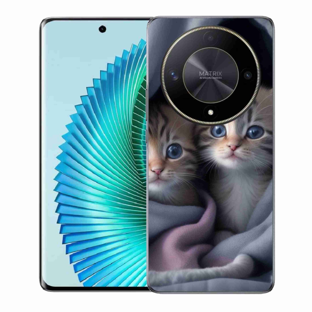 Gélový kryt mmCase na Honor Magic 6 Lite 5G - mačacie duo 2