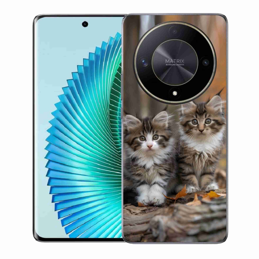 Gélový kryt mmCase na Honor Magic 6 Lite 5G - mačacie duo 3