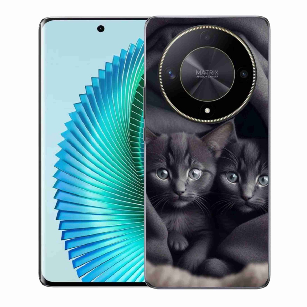 Gélový kryt mmCase na Honor Magic 6 Lite 5G - mačacie duo