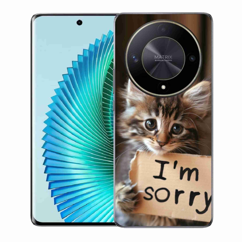 Gélový kryt mmCase na Honor Magic 6 Lite 5G - mačacie ospravedlnenie