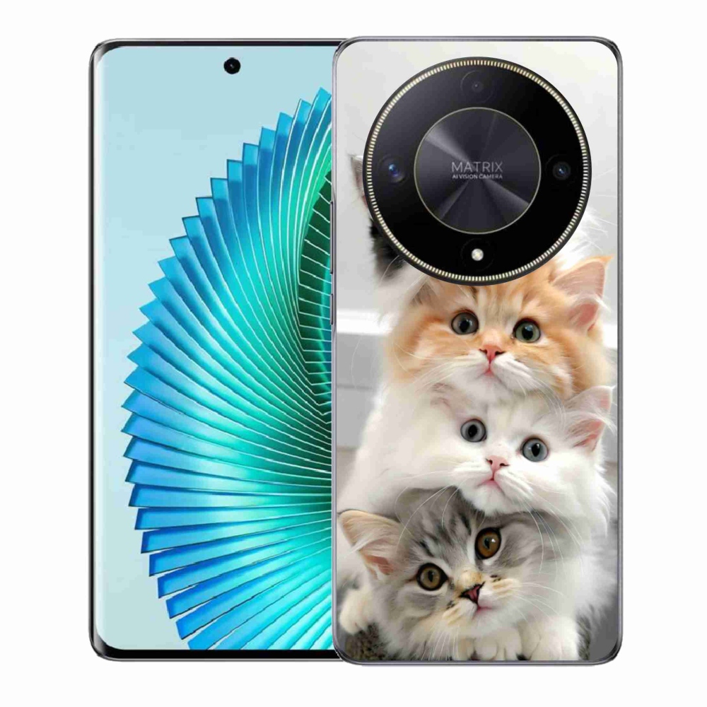 Gélový kryt mmCase na Honor Magic 6 Lite 5G - mačacia partia
