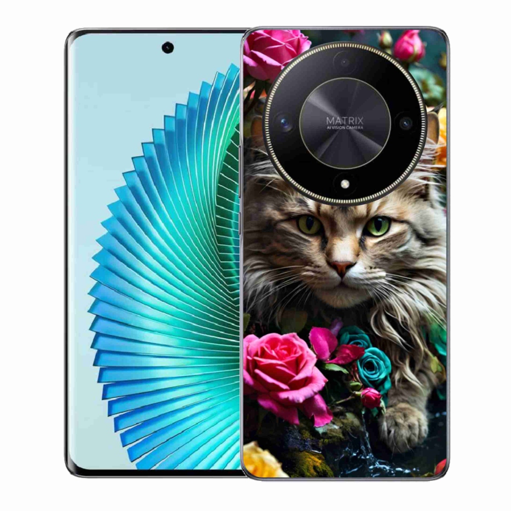 Gélový kryt mmCase na Honor Magic 6 Lite 5G - mačacie pohľad 2