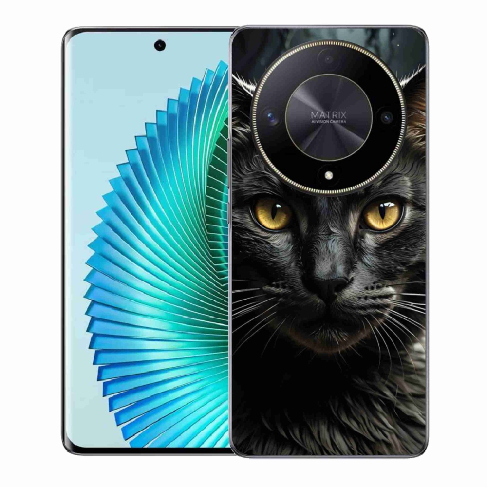 Gélový kryt mmCase na Honor Magic 6 Lite 5G - mačacie pohľad 3