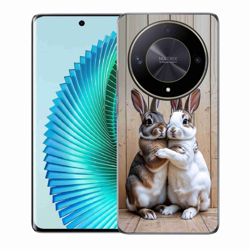 Gélový kryt mmCase na Honor Magic 6 Lite 5G - králičie pár