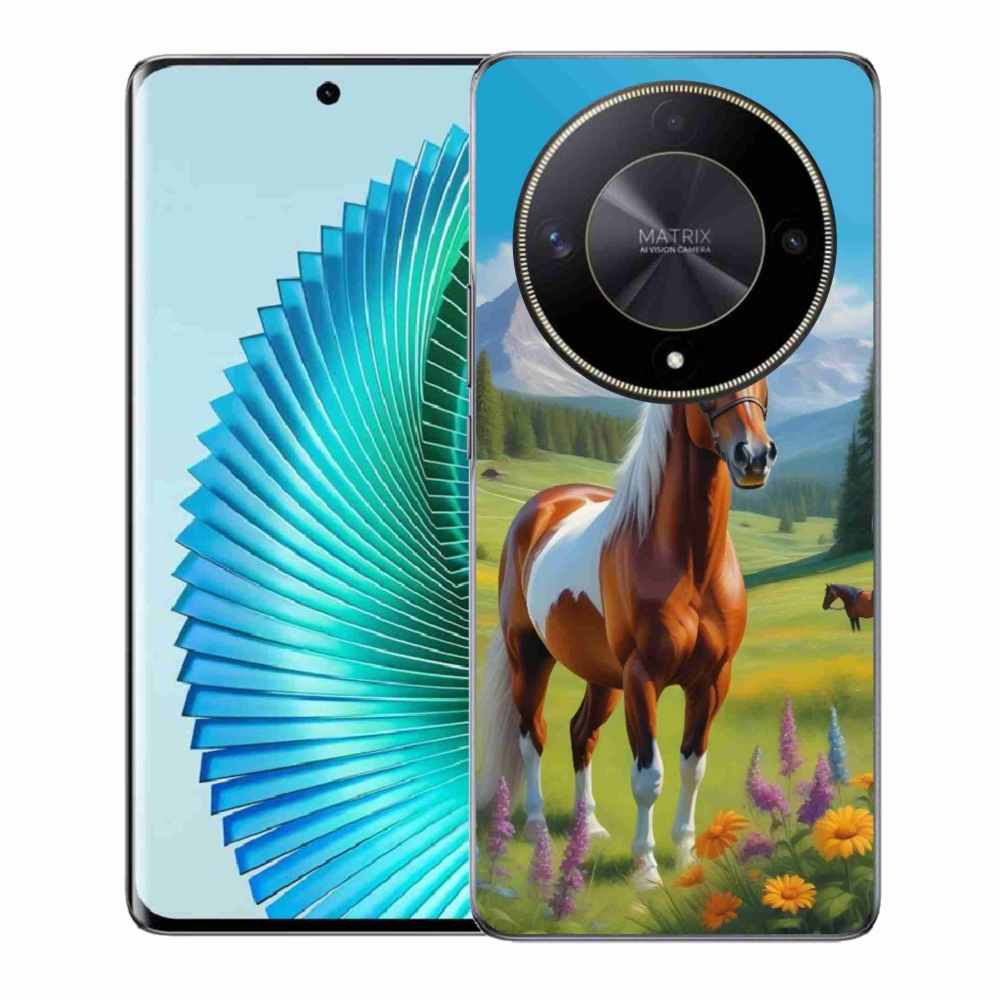 Gélový kryt mmCase na Honor Magic 6 Lite 5G - kôň na lúke