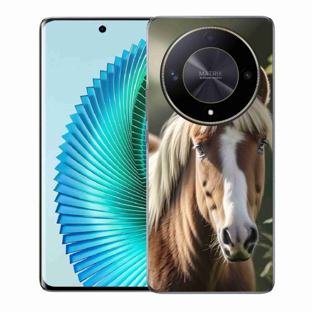 Gélový kryt mmCase na Honor Magic 6 Lite 5G - kôň so svetlou hrivou