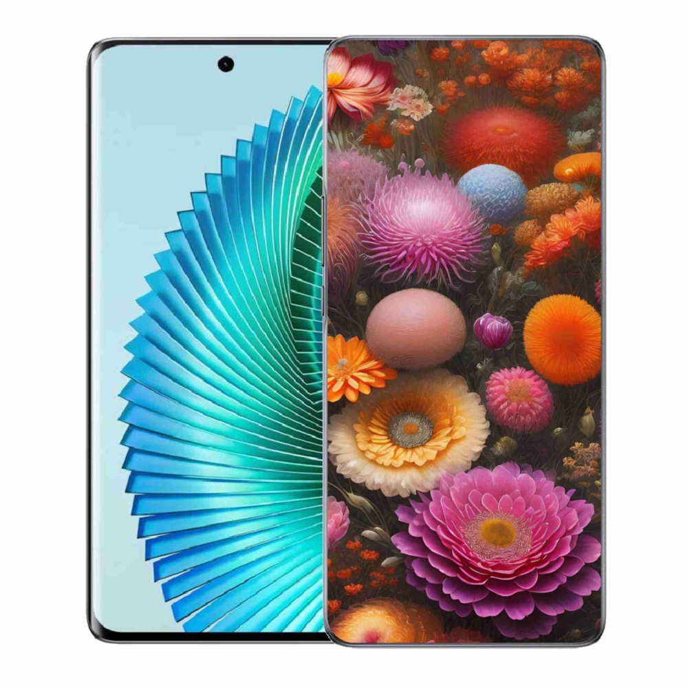 Gélový kryt mmCase na Honor Magic 6 Lite 5G - kvetinová kompozícia