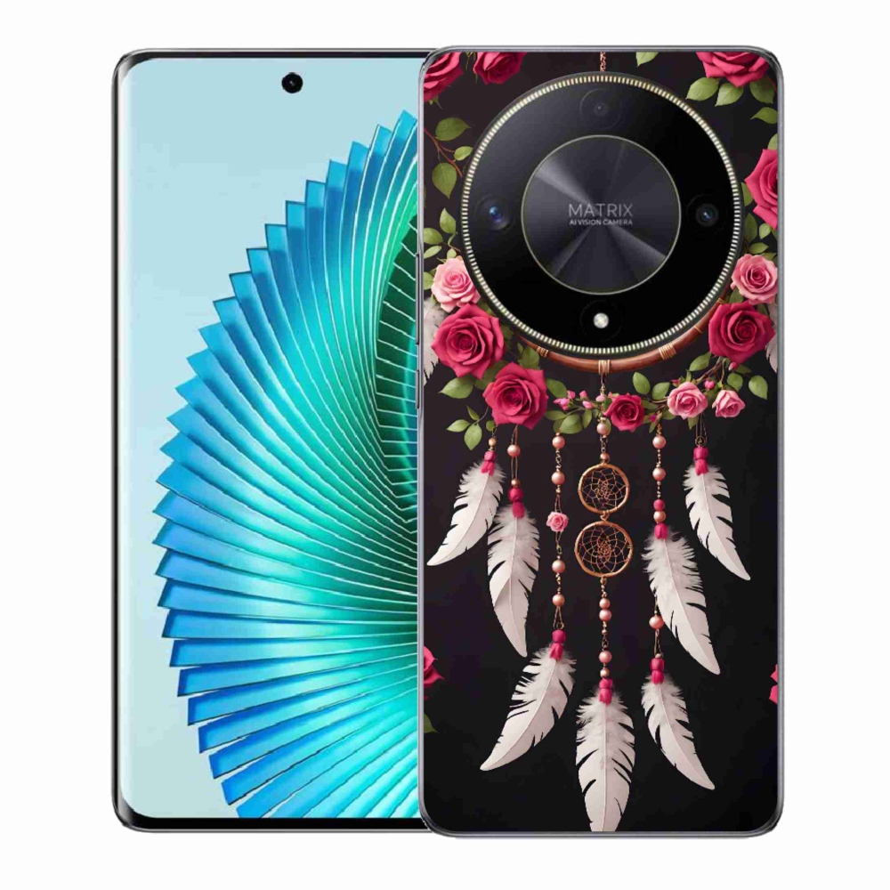 Gélový kryt mmCase na Honor Magic 6 Lite 5G - lapač snov s ružami