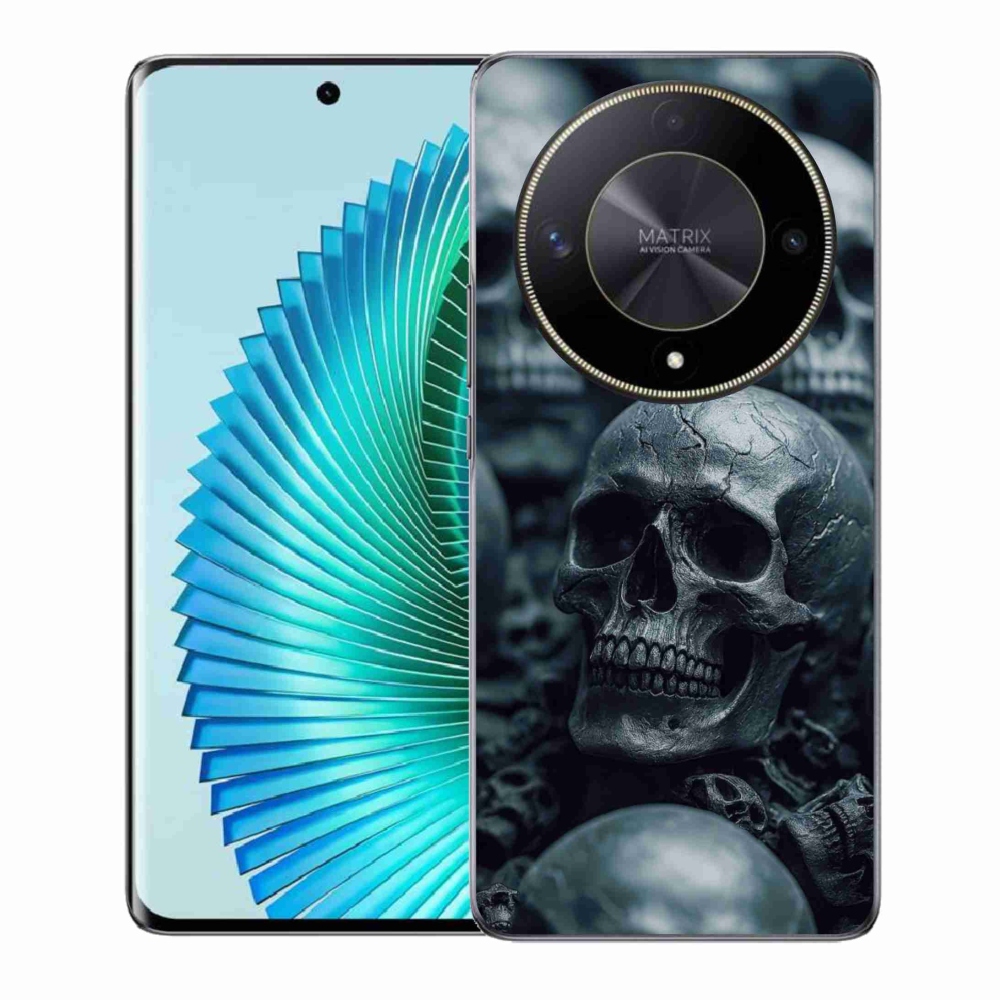 Gélový kryt mmCase na Honor Magic 6 Lite 5G - lebka 2