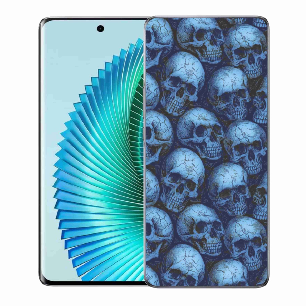 Gélový kryt mmCase na Honor Magic 6 Lite 5G - lebky