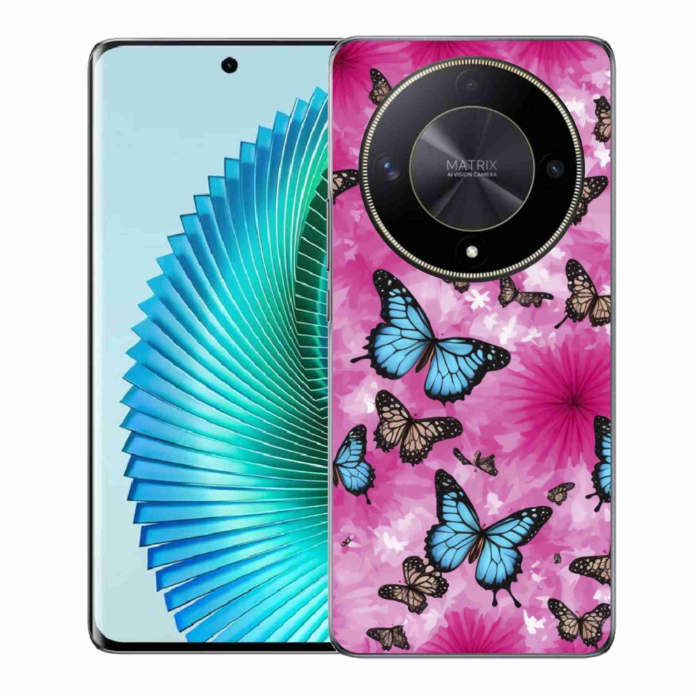 Gélový kryt mmCase na Honor Magic 6 Lite 5G - motýlia záhrada