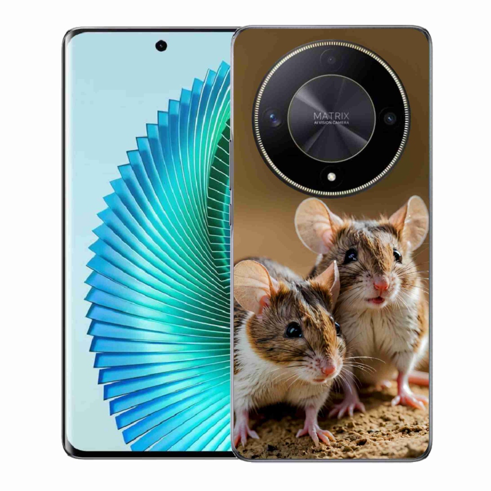 Gélový kryt mmCase na Honor Magic 6 Lite 5G - myší duo