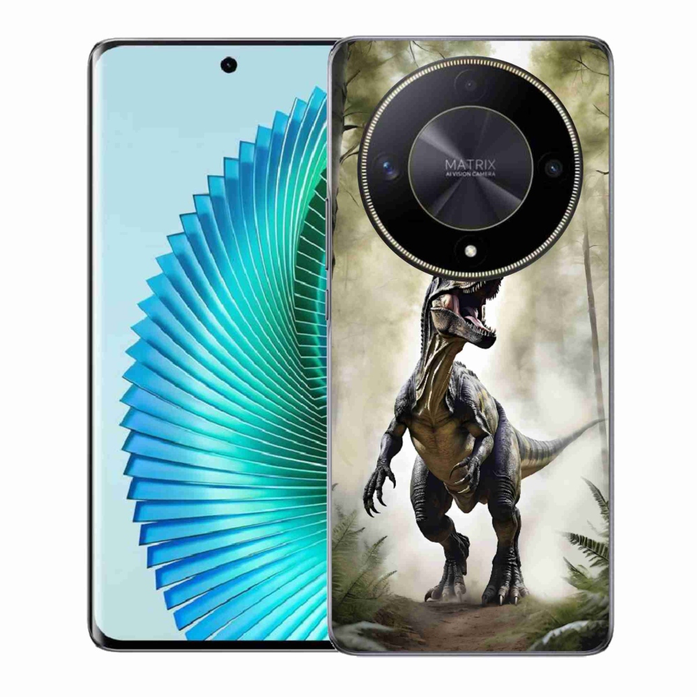 Gélový kryt mmCase na Honor Magic 6 Lite 5G - naštvaný T-Rex