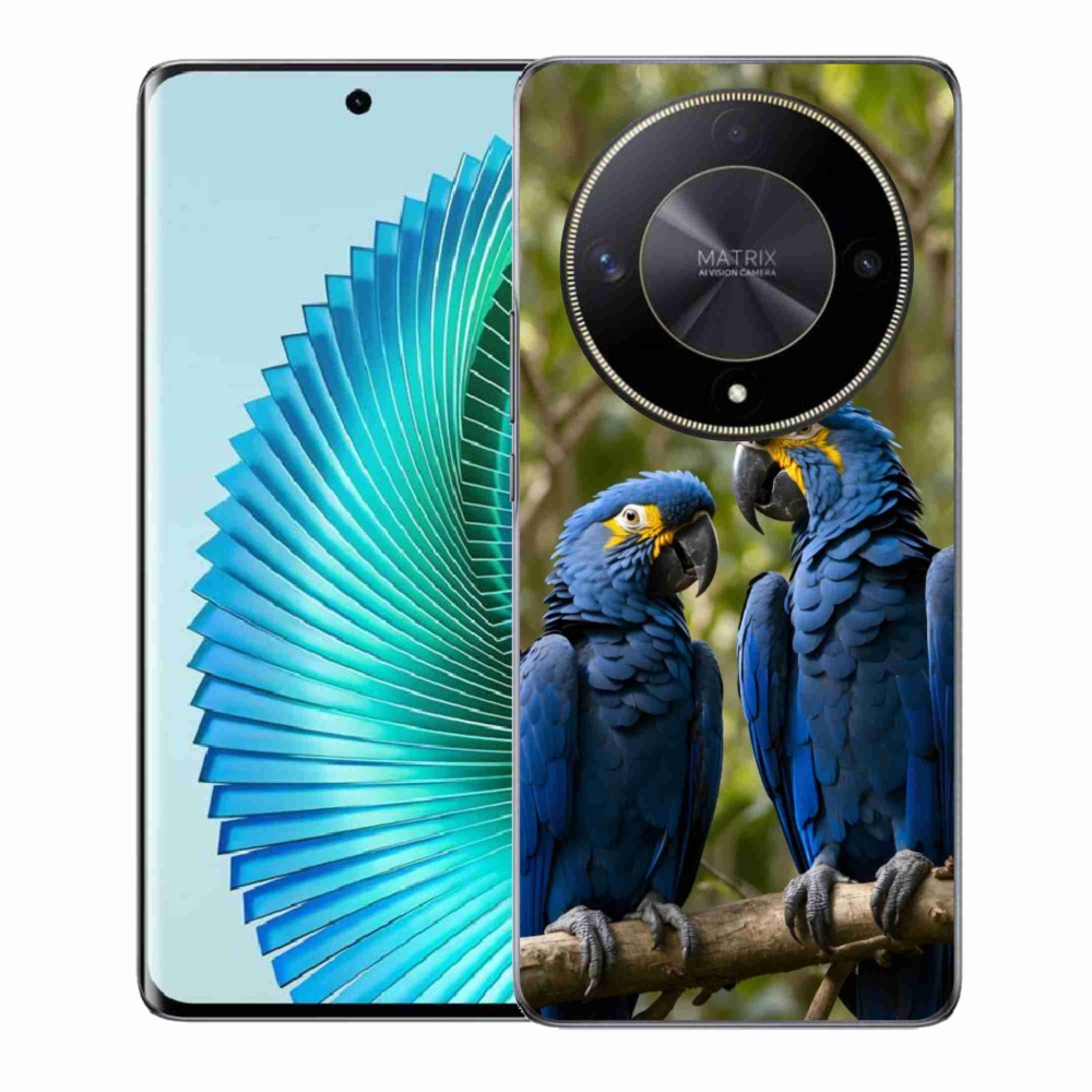 Gélový kryt mmCase na Honor Magic 6 Lite 5G - papagájové duo