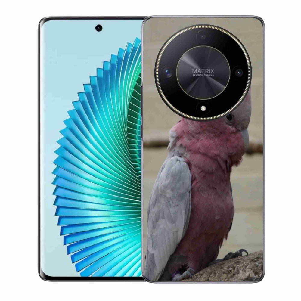 Gélový kryt mmCase na Honor Magic 6 Lite 5G - papagáj kakadu ružový