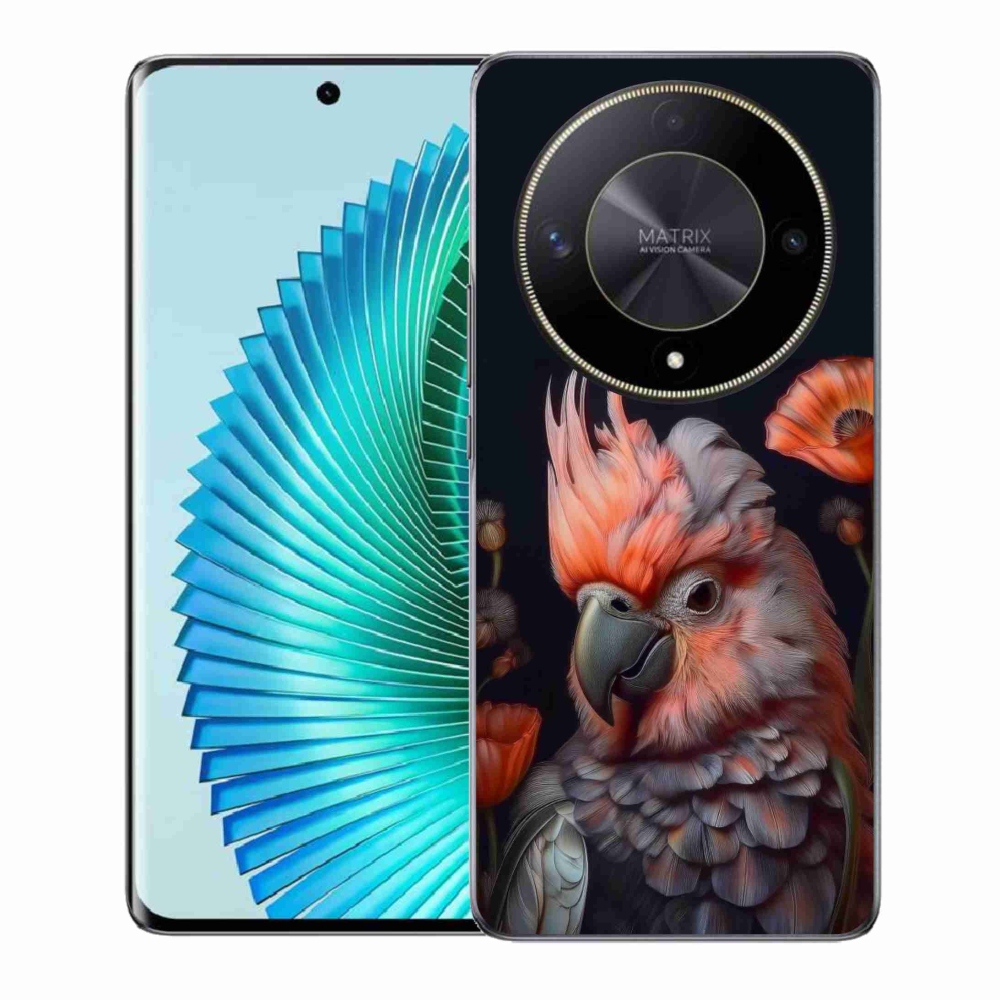 Gélový kryt mmCase na Honor Magic 6 Lite 5G - papagáj kakadu vo farbách