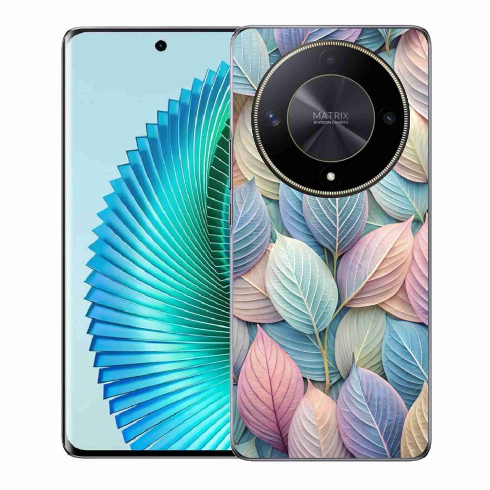 Gélový kryt mmCase na Honor Magic 6 Lite 5G - pastelové listy