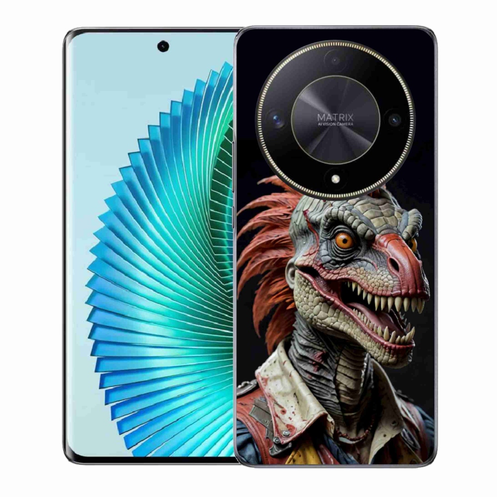 Gélový kryt mmCase na Honor Magic 6 Lite 5G - punk dinosaurus
