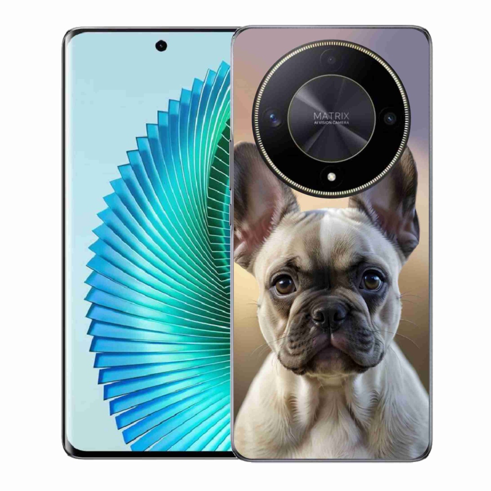 Gélový kryt mmCase na Honor Magic 6 Lite 5G - roztomilý francúzsky buldoček
