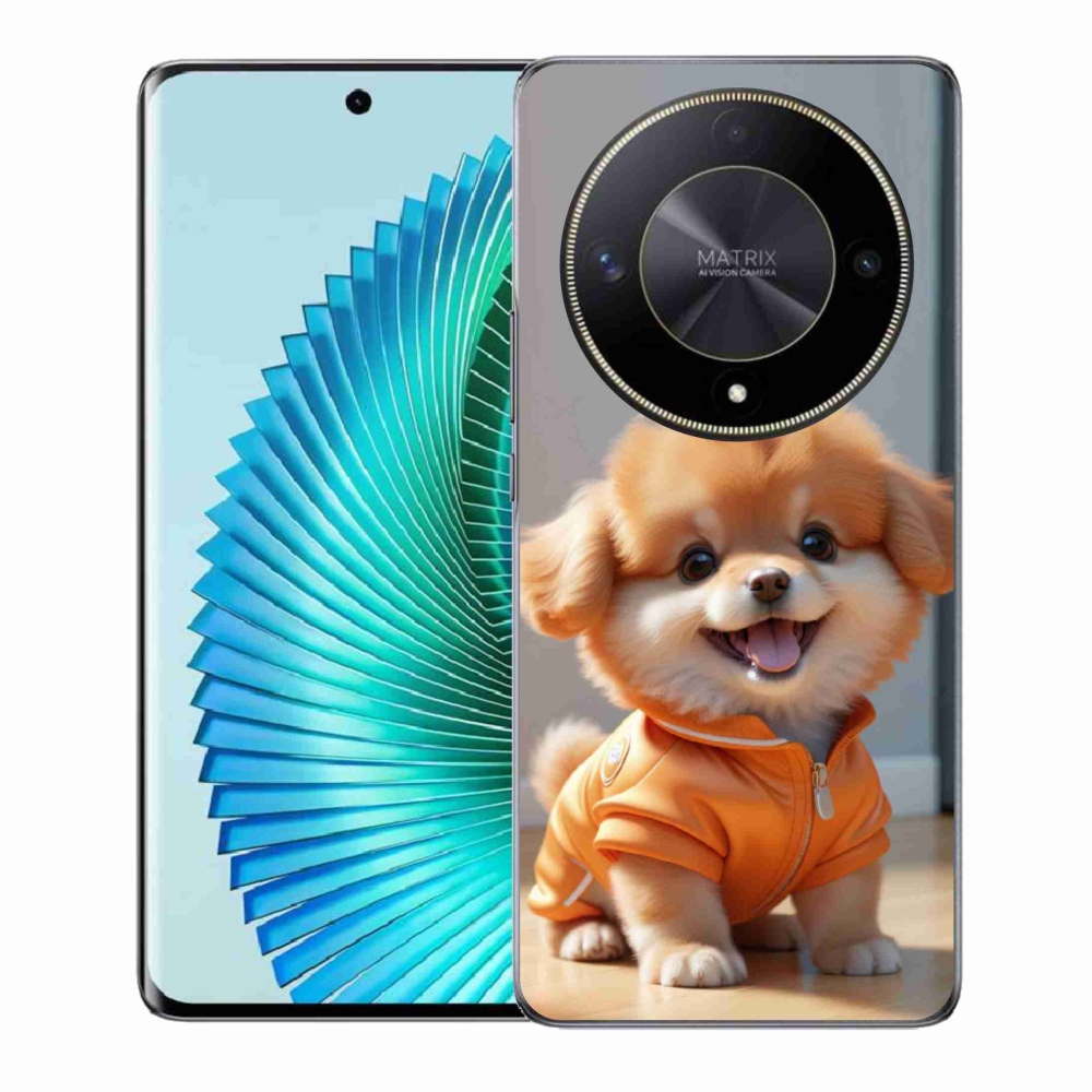 Gélový kryt mmCase na Honor Magic 6 Lite 5G - roztomilý pomeranian v mikine