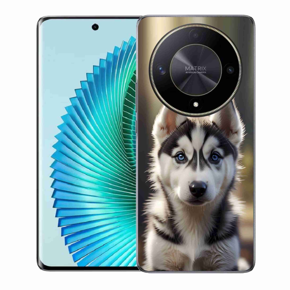 Gélový kryt mmCase na Honor Magic 6 Lite 5G - roztomilý sibírsky husky