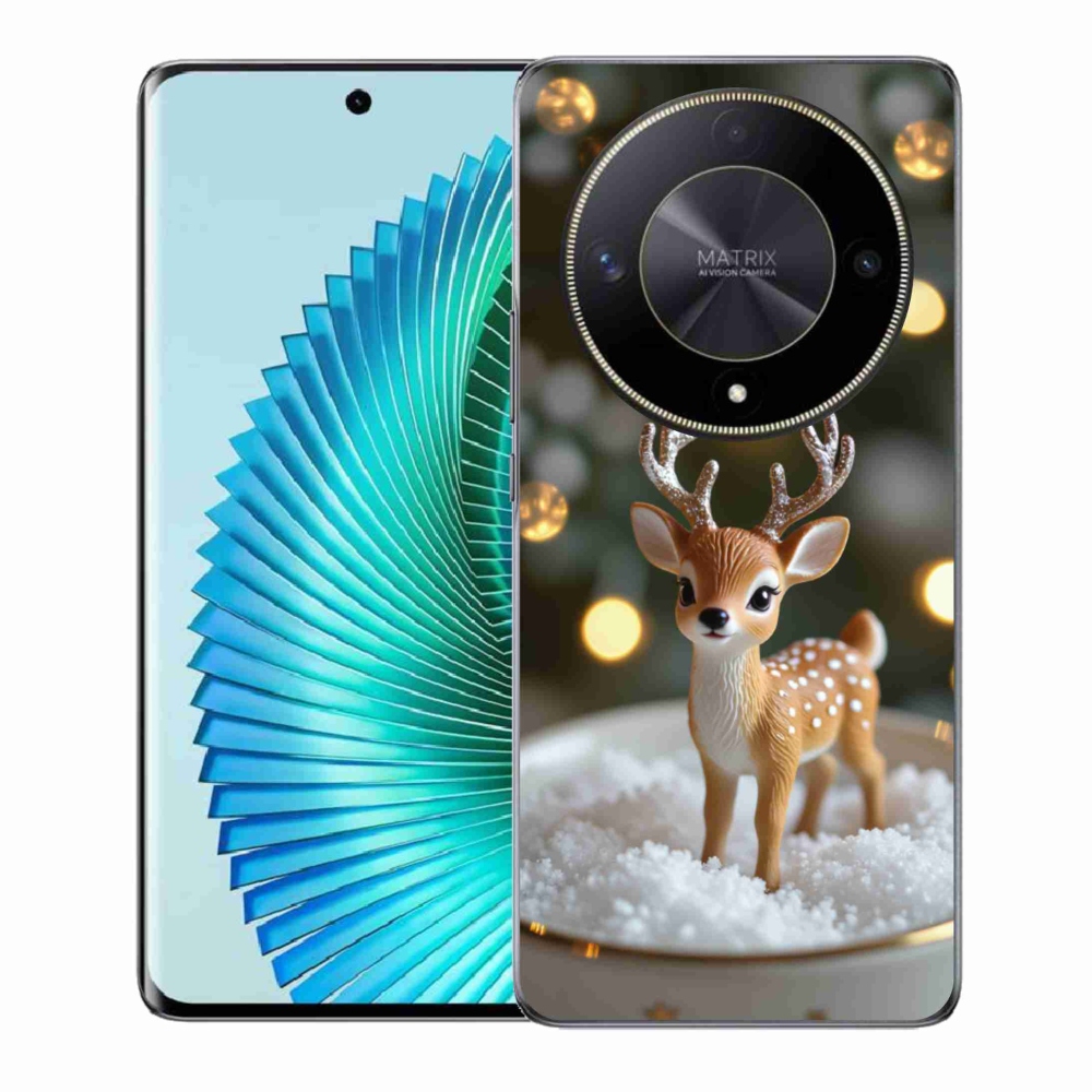 Gélový kryt mmCase na Honor Magic 6 Lite 5G - roztomilý vianočný jeleň