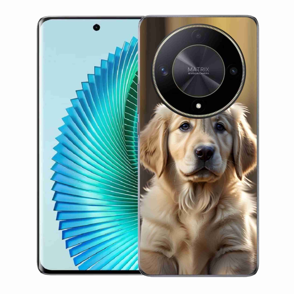 Gélový kryt mmCase na Honor Magic 6 Lite 5G - roztomilý zlatý retriever