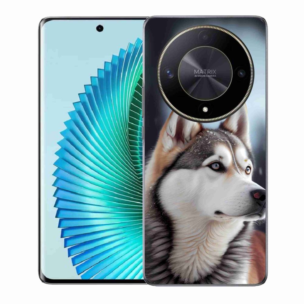 Gélový kryt mmCase na Honor Magic 6 Lite 5G - sibírsky husky