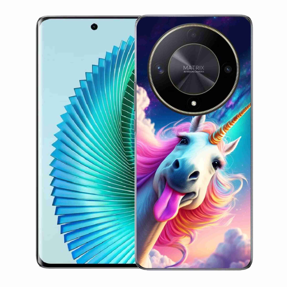 Gélový kryt mmCase na Honor Magic 6 Lite 5G - šialený jednorožec