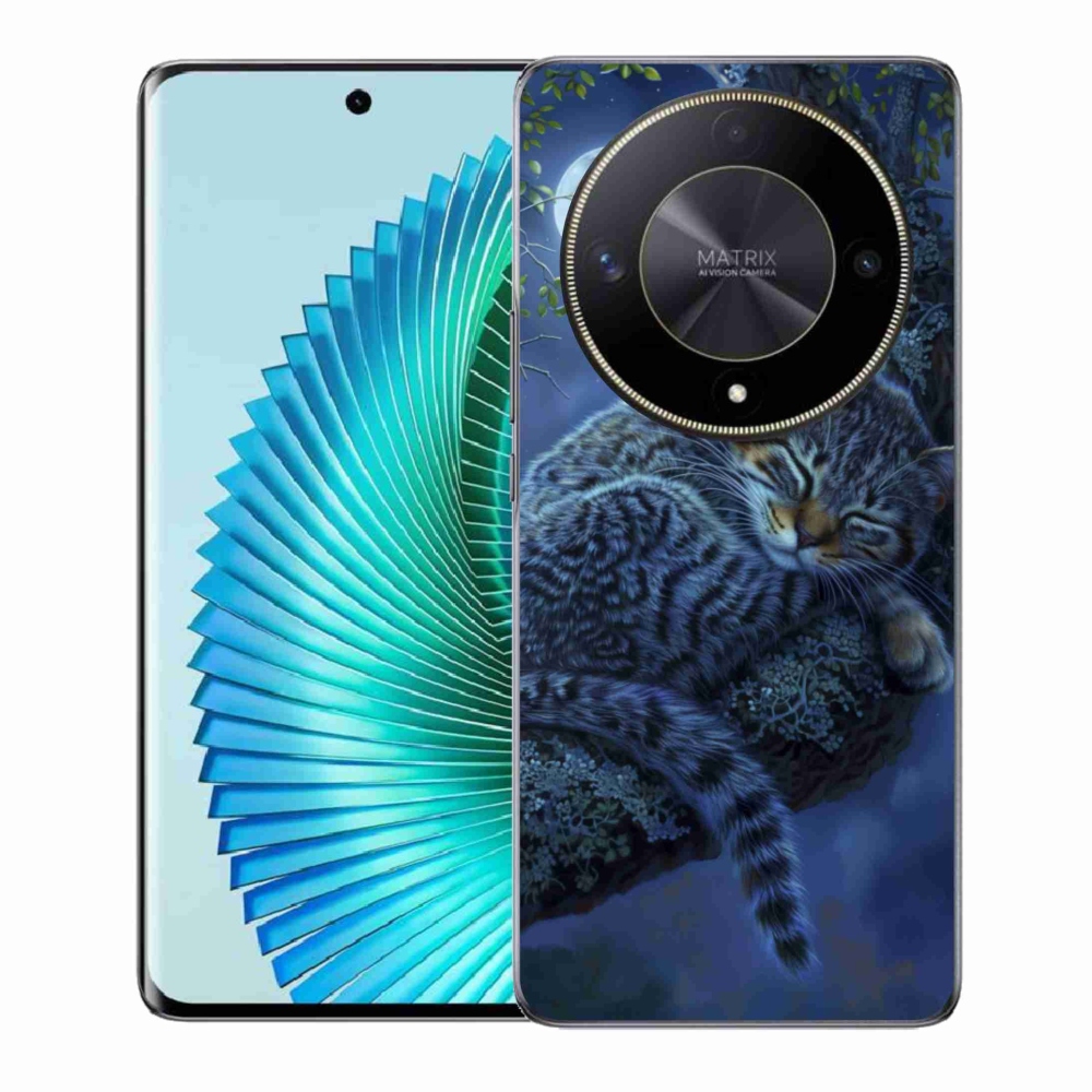 Gélový kryt mmCase na Honor Magic 6 Lite 5G - spiaca mačka