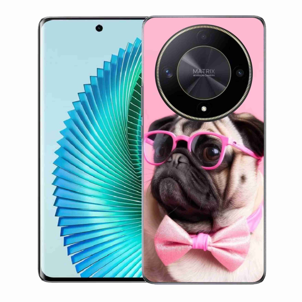 Gélový kryt mmCase na Honor Magic 6 Lite 5G - štýlový mops