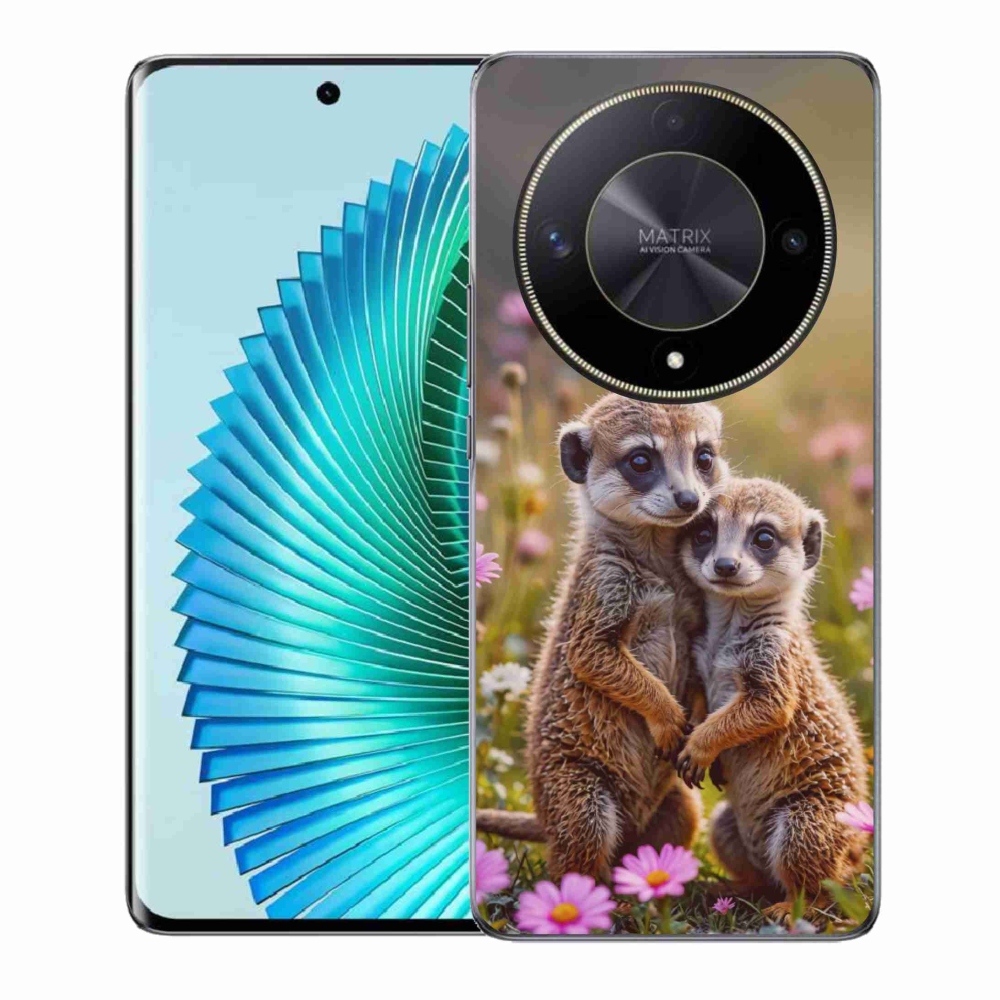 Gélový kryt mmCase na Honor Magic 6 Lite 5G - surikatí duo
