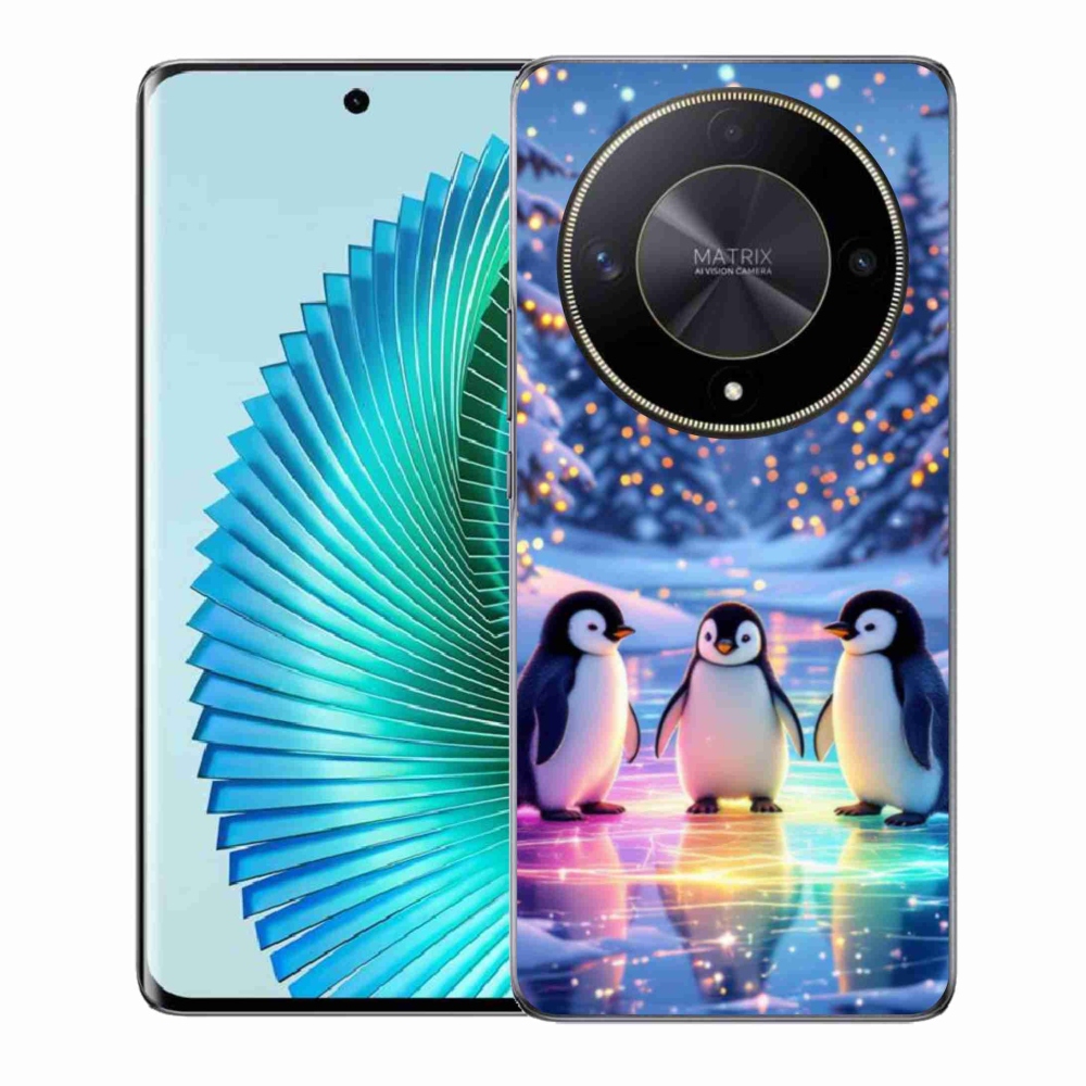 Gélový kryt mmCase na Honor Magic 6 Lite 5G - tučniaky