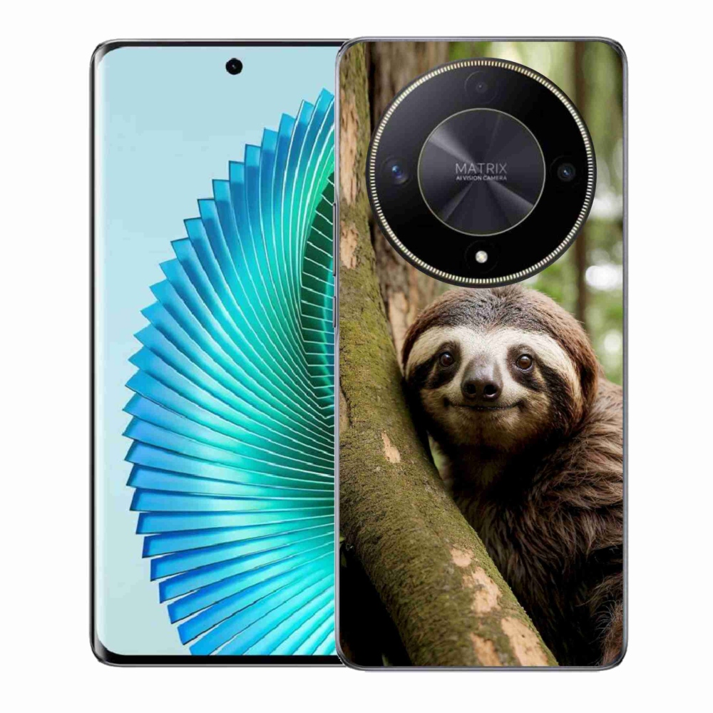 Gélový kryt mmCase na Honor Magic 6 Lite 5G - usmievavý leňochod