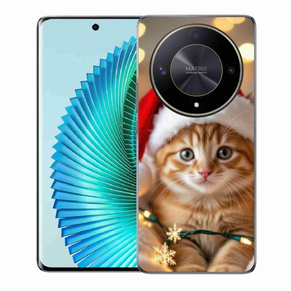 Gélový kryt mmCase na Honor Magic 6 Lite 5G - vianočné mačiatko